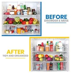 Large Pantry Organizer - Set Of 8 Refrigerator Organizer Bins - Fridge Organizer For Freezers, Kitchen Countertops And Cabinets - BPA Free (Clear) 18 Large Pantry Organizer - Set Of 8 Refrigerator Organizer Bins - Fridge Organizer For Freezers, Kitchen Countertops And Cabinets - BPA Free (Clear) -Peugeot Shop 51icD6jedQL