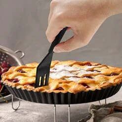 LAND 2 Pcs Mini Spatula Serving Spatula Flexible Nonstick Silicone Heat-Resistant Cookie Spatula Slotted Spatula For Flip Egg In Small Frying Pan Cookie Batter Cookware Cooking Baking(Red And Black) 9 LAND 2 Pcs Mini Spatula Serving Spatula Flexible Nonstick Silicone Heat-Resistant Cookie Spatula Slotted Spatula For Flip Egg In Small Frying Pan Cookie Batter Cookware Cooking Baking(Red And Black) -Peugeot Shop 51ikGBse3jL