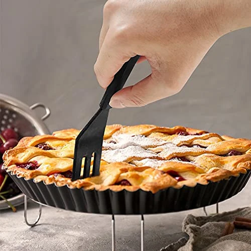 LAND 2 Pcs Mini Spatula Serving Spatula Flexible Nonstick Silicone Heat-Resistant Cookie Spatula Slotted Spatula For Flip Egg In Small Frying Pan Cookie Batter Cookware Cooking Baking(Red And Black) 5 LAND 2 Pcs Mini Spatula Serving Spatula Flexible Nonstick Silicone Heat-Resistant Cookie Spatula Slotted Spatula For Flip Egg In Small Frying Pan Cookie Batter Cookware Cooking Baking(Red And Black) - Image 5