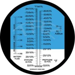 TRZ 4-in-1 Antifreeze Refractometer Ethylene Glycol, Propylene Glycol In Antifreeze Freezing Point Temperature And Concentration, AdBlue, DEF And Industrial Battery Fluid -Peugeot Shop 51iq5gUig2L