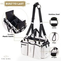 Cleaning Caddy Bag, Cleaning Supplies Organizer With Handle, Storage Caddy For Cleaning Products, Cleaning Supplies Caddy, Large Cleaning Tote Caddy - Also Good For Car & Grilling Supplies -Peugeot Shop 51ivQ1I60KL