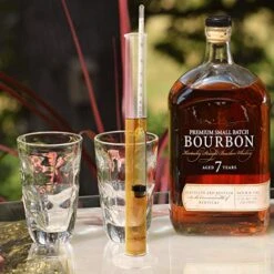 Circrane 0-200 Proof & Tralle Alcohol Hydrometer With Glass Test Jar Kit, Accurate Tester & Glass Cylinder For Liquor, Distilling Moonshine Alcoholmeter Set -Peugeot Shop 51ix0Z09vGL