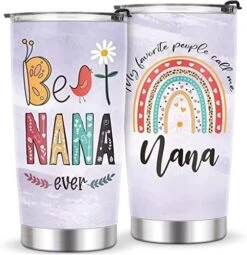 Best Nana Ever Gifts-Grandma Gifts From Grandson,Granddaughter-Valentines Christmas Mothers Day Gifts For Her,Grandma Birthday Gifts-Insulated Travel Mug With Straw And Lid 20oz -Peugeot Shop 51j3H5ze6pL. AC 1