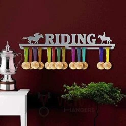 VICTORY HANGERS Riding Medal Hanger Display - Wall Mounted Award Metal Holder - 100% Stainless Steel Rack For Champions 6 VICTORY HANGERS Riding Medal Hanger Display - Wall Mounted Award Metal Holder - 100% Stainless Steel Rack For Champions -Peugeot Shop 51jB2avLclL