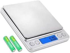 Digital Kitchen Scale, Maxin Highly Accurate Multifunctional Cooking Food Scale With Back-Lit LCD Display, 500g/ 0.01g Mini Pocket Jewelry Scale With Tare, PCS Functions. (Sliver) -Peugeot Shop 51jCRJUNrL. AC