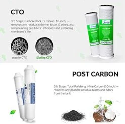 ISpring F21KU75 2-Year Reverse Osmosis Water Filter Replacement For 7-Stage 75GPD RO Alkaline UV Systems, Fits RCC7AK-UV -Peugeot Shop 51jCmSdYMmL