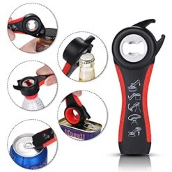 5 In 1 Multi Function Bottle Jar Opener Kit,Non Slip Safe Cut Can Lid Grip Opener,Suitable Manual Can And Jar Opener Handheld For Children,Arthritis,Women,Elderly,Kitchen & Restaurant -Peugeot Shop 51jES8Pkn3S