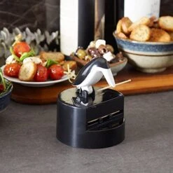 Willie Woodpicker Toothpick Holder, Woodpecker, 100 Count,Plastic, Black & White 9 Willie Woodpicker Toothpick Holder, Woodpecker, 100 Count,Plastic, Black & White -Peugeot Shop 51jJF5xUMOL