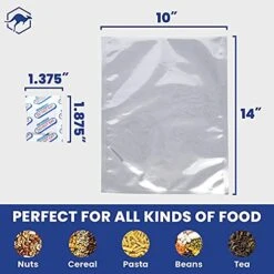 75x Wallaby 1-Gallon Mylar Bag Bundle - (5 Mil - 10" X 14") Mylar Bags, 80x 400cc Oxygen Absorbers, 80x Labels - Heat Sealable, Food Safe, & Reliable Long Term-Food Storage Solutions - Silver 12 75x Wallaby 1-Gallon Mylar Bag Bundle - (5 Mil - 10" X 14") Mylar Bags, 80x 400cc Oxygen Absorbers, 80x Labels - Heat Sealable, Food Safe, & Reliable Long Term-Food Storage Solutions - Silver -Peugeot Shop 51jN0p4TfBL
