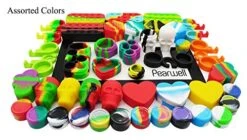Silicone Wax Containers 5ML 15ML 17ml 26ml 34ml Multi Compartment Concentrate Jars With Large Black Mat And Carving Tools -Peugeot Shop 51jQ7IZgxRL