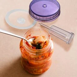 Of Plenty BPA-Free, Clear Fermentation Lids | 4-Pack | For Making Sauerkraut In Wide Mouth Mason Jars | Includes Instructions, Recipe And Gift Box For Storage… (Clear) 9 Of Plenty BPA-Free, Clear Fermentation Lids | 4-Pack | For Making Sauerkraut In Wide Mouth Mason Jars | Includes Instructions, Recipe And Gift Box For Storage… (Clear) -Peugeot Shop 51jSK4I7oFL