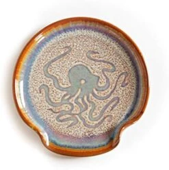 Spoon Rest Purple Celtic Flower, Handmade, Made In USA, Ceramic -Peugeot Shop 51jUD3L2vbL. AC