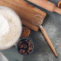 RBLUE Premium Danish Dough Whisk - 2 Pack LARGE 13.5" Dutch Whisk With Stainless Steel Ring - Danish Whisk For Bread, Pastry Or Pizza Dough - Baking Tool Alternative To A Blender, Mixer Or Hook -Peugeot Shop 51jWlarLUcL