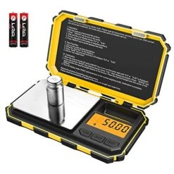 Digital Pocket Scale, 200g/ 0.01g Mini Scale, Portable Food Scale, Electronic Smart Scale, Jewelry Scale With Backlight LCD, 6 Units, Tare Function, Stainless Steel, Battery Included, Yellow