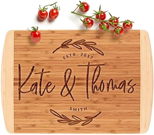 Housewarming Present For New Apartment, Cutting Board Personalized | 13.5x11.5 | 12 Designs & 2 Sizes, Wedding Gifts For The Couples - 2 Tone Block Board #G 6 Housewarming Present For New Apartment, Cutting Board Personalized | 13.5x11.5 | 12 Designs & 2 Sizes, Wedding Gifts For The Couples - 2 Tone Block Board #G - Image 6