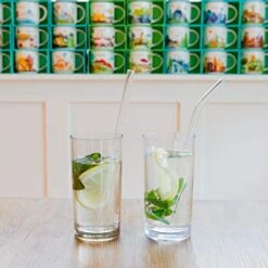 Reusable Glass Straws Assortment, 9 Inches, Eco Friendly With Brush (16 Pack Clear) -Peugeot Shop 51k0vNHnT7L