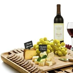 Food-Grade Slate Labels With Markers - 5 Natural Slate Boards And 3 Soapstone Chalk Markers For Cheese Name Tag, Charcuterie Board, Cheese Board Platter, Wedding, Birthday, Cocktail Parties -Peugeot Shop 51k7lPFWm7L