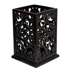 Decorative Kitchen Utensil Holder,Vintage Cooking Utensil Organizer Cast Iron Utensil Holder For Cooking Tools, Coffee Gold