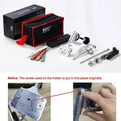 Professional Fixed-Angle Knife Sharpening Kit Tool ,RuiXin Pro Stainless Steel Sharpener System Set With 4 Sharpening Stone,Chef's Choice Knive Sharpener For Home & Kitchen -Peugeot Shop 51kAlWNsxSL