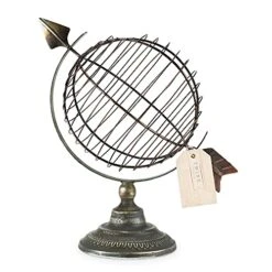 Old World Cork Holder, Decorative Wine Cork Storage And Decor, Set Of 1, Metal With Rustic Bronze Finish Globe Cage Cork Display -Peugeot Shop 51kOnKKMGpS