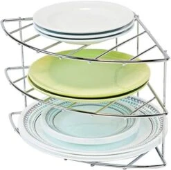 DecoBros 3-Tier Counter And Cabinet Corner Shelf Organizer, Chrome 13 DecoBros 3-Tier Counter And Cabinet Corner Shelf Organizer, Chrome -Peugeot Shop 51kX2O3ELkL. AC