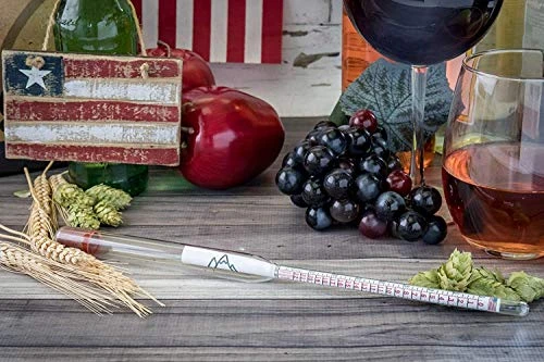 -Made Specific Gravity Hydrometer Alcohol ABV Tester - Pro Series Fermentation Testing Homebrew: Beer, Wine, Cider, Mead - Triple Scale Hydrometer 4 -Made Specific Gravity Hydrometer Alcohol ABV Tester - Pro Series Fermentation Testing Homebrew: Beer, Wine, Cider, Mead - Triple Scale Hydrometer - Image 4