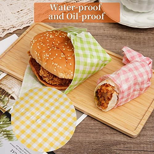 Sorkwo 150 Pcs Wax Paper Sheets Sandwich Wrapping Paper, Greaseproof Wrap Paper Parchment Papers Air Fryer Disposable Paper Liner For Outdoor Picnic, Churches, Home Party, Restaurants 2 Sorkwo 150 Pcs Wax Paper Sheets Sandwich Wrapping Paper, Greaseproof Wrap Paper Parchment Papers Air Fryer Disposable Paper Liner For Outdoor Picnic, Churches, Home Party, Restaurants - Image 2