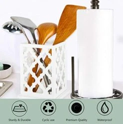 Vintage Decorative Kitchen Utensil Holder Cooking Utensil Organizer Good Gift For Cooking, White, 5.4" L X 5.4" W X7 H 11 Vintage Decorative Kitchen Utensil Holder Cooking Utensil Organizer Good Gift For Cooking, White, 5.4" L X 5.4" W X7 H -Peugeot Shop 51keBuH5QaL