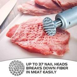 Fstcrt Electric Meat Tenderizer, Cordless Electric Meat Tenderizer Tool, Chargeable Meat Pounder, Meat Mallet/hammer, Kitchen Gadgets For Tenderizing Steak Beef Poultry, Used For Steak, Chicken, Fish -Peugeot Shop 51kfcSiuzwL