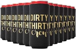 Irty Thirty Crew Can Coolers, 30th Birthday Party Coolies, Set Of 12, Black/White And Gold Thirtieth Birthday Cup Coolers, Perfect For Birthday Parties, Birthday Decorations (Black, Regular) 18 Irty Thirty Crew Can Coolers, 30th Birthday Party Coolies, Set Of 12, Black/White And Gold Thirtieth Birthday Cup Coolers, Perfect For Birthday Parties, Birthday Decorations (Black, Regular) -Peugeot Shop 51kpFxiUQ4L. AC