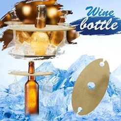 Red Tray Holder Cup Wine Creative Wooden Cup Product Tray Wine Kitchen，Dining & Bar Wine Hanger Candy Box (A, One Size)