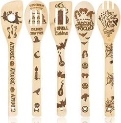5Pcs Mothers Day Wooden Spoons Utensils Set, Non-Stick Cooking Utensils Carve Burned Bamboo Spoons Spatula Kitchen Cookware Gadget Decor Kit Mothers Day Mom Birthday Fun Gift Idea -Peugeot Shop 51l5t9QrfGL. AC