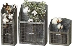 By Kathy Farmhouse Galvanized Wire Bins, Set Of 3, Vertical -Peugeot Shop 51l8OYDYFzL. AC