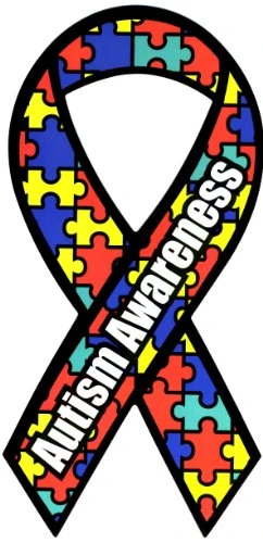 Made In USA Autism Awareness Magnet 4 X 8 Inches