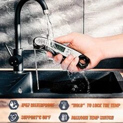 Digital Meat Thermometer, Waterproof Instant Read Food Thermometer For Cooking And Grilling, Kitchen Gadgets, Accessories With Backlight & Calibration For Candy, BBQ Grill, Liquids, Beef, Turkey -Peugeot Shop 51lTMxo2YCS