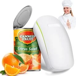 Electric Can Opener, One Touch Hand Free Can Openers, No Sharp Edge, Food-Safe, Automatic Handheld Can Openers For Kitchen Arthritis And Seniors, Kitchen Gadget & Gift For Almost Size Can