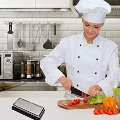 Knife Sharpening Stone, Double-sided Diamond Sharpening Stone Sharpener - Fine/Coarse (600/1200 Grit) -Peugeot Shop 51la0nEGJ1L