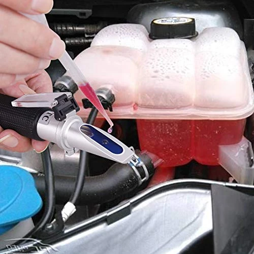 Antifreeze Refractometer - 3-in-1 Coolant Tester For Checking Freezing Point, Concentration Of Ethylene Glycol Or Propylene Glycol Based Automobile Antifreeze Coolant And Battery Acid Condition 2 Antifreeze Refractometer - 3-in-1 Coolant Tester For Checking Freezing Point, Concentration Of Ethylene Glycol Or Propylene Glycol Based Automobile Antifreeze Coolant And Battery Acid Condition - Image 2