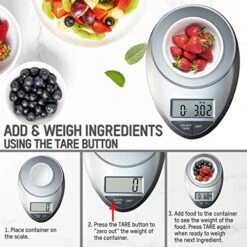 ESKS-01 Precision Pro Digital Kitchen Scale, Silver -Peugeot Shop 51lc1rWcfRL