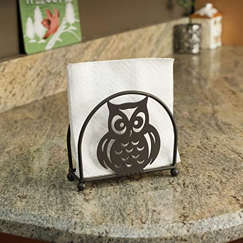 NH01782 6 Inch Bronze Color Napkin Holder Owl 6 NH01782 6 Inch Bronze Color Napkin Holder Owl - Image 6
