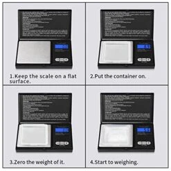 Digital Pocket Scale, 200g/0.01g Gram Scale, Mini Scale Gram And Ounce, Small Food Scale, Herb Scale, Jewelry Scale Portable Scale With Tare, Stainless Steel, LCD -Peugeot Shop 51liZbywhkL