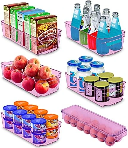 Set Of 6 Fridge Organizer - Includes 6 Refrigerator Organizer Bins (5 Drawers & 1 Egg Holder) - Pantry Organization And Storage Bins For Freezers, Countertops And Cabinets 5 Set Of 6 Fridge Organizer - Includes 6 Refrigerator Organizer Bins (5 Drawers & 1 Egg Holder) - Pantry Organization And Storage Bins For Freezers, Countertops And Cabinets - Image 5