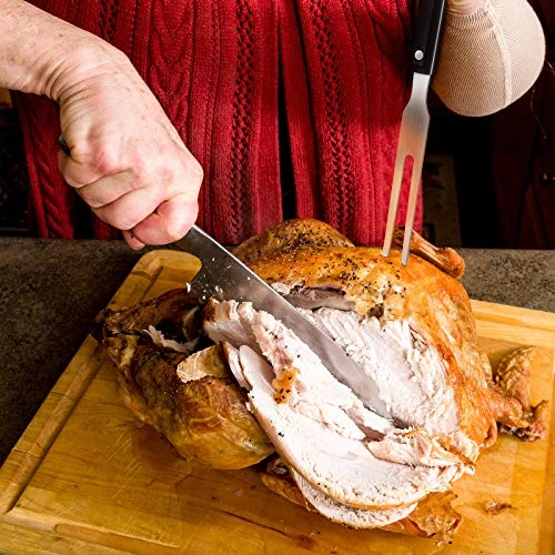 2 Pieces Carving Fork Pot Forks Stainless Steel Meat Serving Fork With Plastic Handle 10.6 Inch Serving Grill Fork Black Handle Barbecue Fork For BBQ Kitchen Turkey Roast Dinner Party Festival 5 2 Pieces Carving Fork Pot Forks Stainless Steel Meat Serving Fork With Plastic Handle 10.6 Inch Serving Grill Fork Black Handle Barbecue Fork For BBQ Kitchen Turkey Roast Dinner Party Festival - Image 5