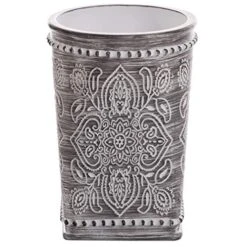 Kitchen Utensil Holder For Countertop, Grey Wildflower - Utensil Caddy Countertop Utensil Holder Utensil Crocks For Kitchen Cooking Utensil Holder Kitchen Utensils Holder Spatula Holder