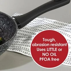 Salter BW05747S Megastone Collection Non-Stick Forged Aluminium Frying Pan, 28 Cm, Silver -Peugeot Shop 51lpPdgTmcL