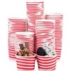 Ice Cream Cups - 100 Pack Ice Cream Sundae Cups, Frozen Yogurt Dessert Cups