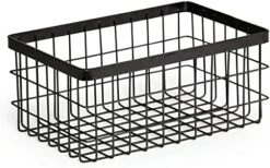 .E.T. WB-1814-MG Urban Renewal 17.75" X 11.25" Wire Basket, 4" Tall, Metal -Peugeot Shop 51lwopPJkjL. AC