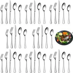 Orks,Dinner Forks, Set Of 5 Top Food Grade Stainless Steel Silverware Forks, Table Forks, Flatware Forks,8 Inches, Mirror Finish & Dishwasher Safe, New Apartment Essentials Cutlery Set -Peugeot Shop 51m97L4aCYL. AC
