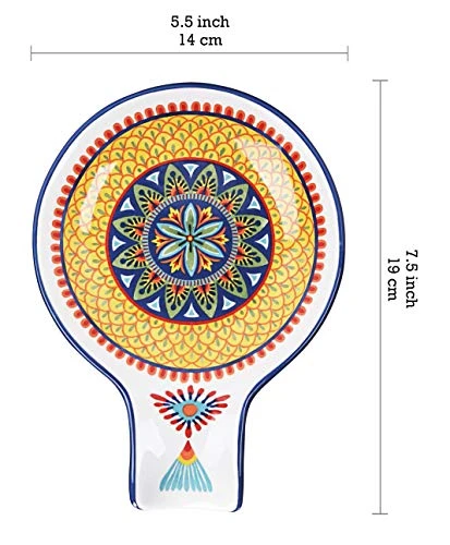 Havana Ceramic Spoon Rest For Stove Top, Kitchen Counter, House Warming Gift, Dishwasher Safe 2 Havana Ceramic Spoon Rest For Stove Top, Kitchen Counter, House Warming Gift, Dishwasher Safe - Image 2