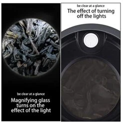 Stash Jar With Hand Spice Herb Grinder Magnifying Airtight Jar LED Light Grinder For Portable Lightweight For Easy Storage (Yellow) 11 Stash Jar With Hand Spice Herb Grinder Magnifying Airtight Jar LED Light Grinder For Portable Lightweight For Easy Storage (Yellow) -Peugeot Shop 51mNDYP7XrL